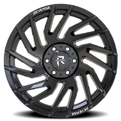 REVENGE OFFROAD RV207 20X9 0 6X135/6X139.7 GLOSS BLACK RIVETS