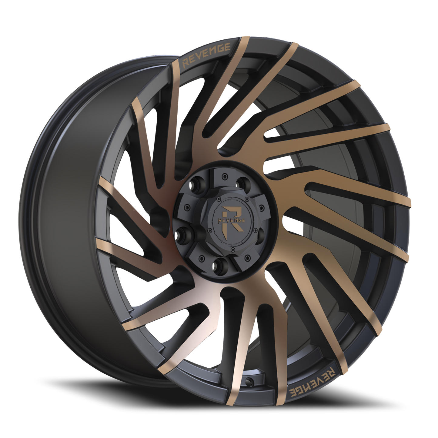 REVENGE OFFROAD RV207 20X10 -19 5X127/5X139.7 SATIN BRONZE BRONZE MACHINED-DOUBLE DARK TINT