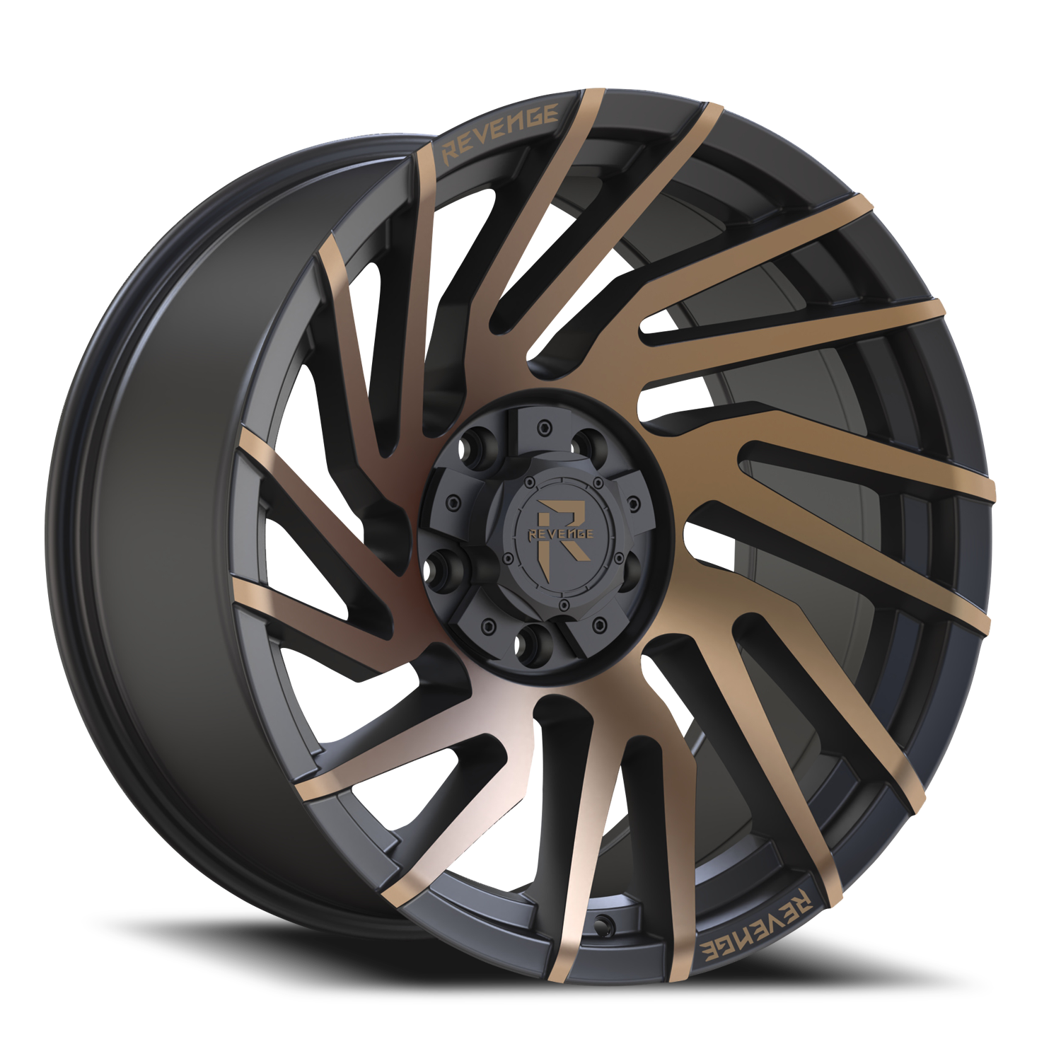 REVENGE OFFROAD RV207 20X10 -19 5X127/5X139.7 SATIN BRONZE BRONZE MACHINED-DOUBLE DARK TINT