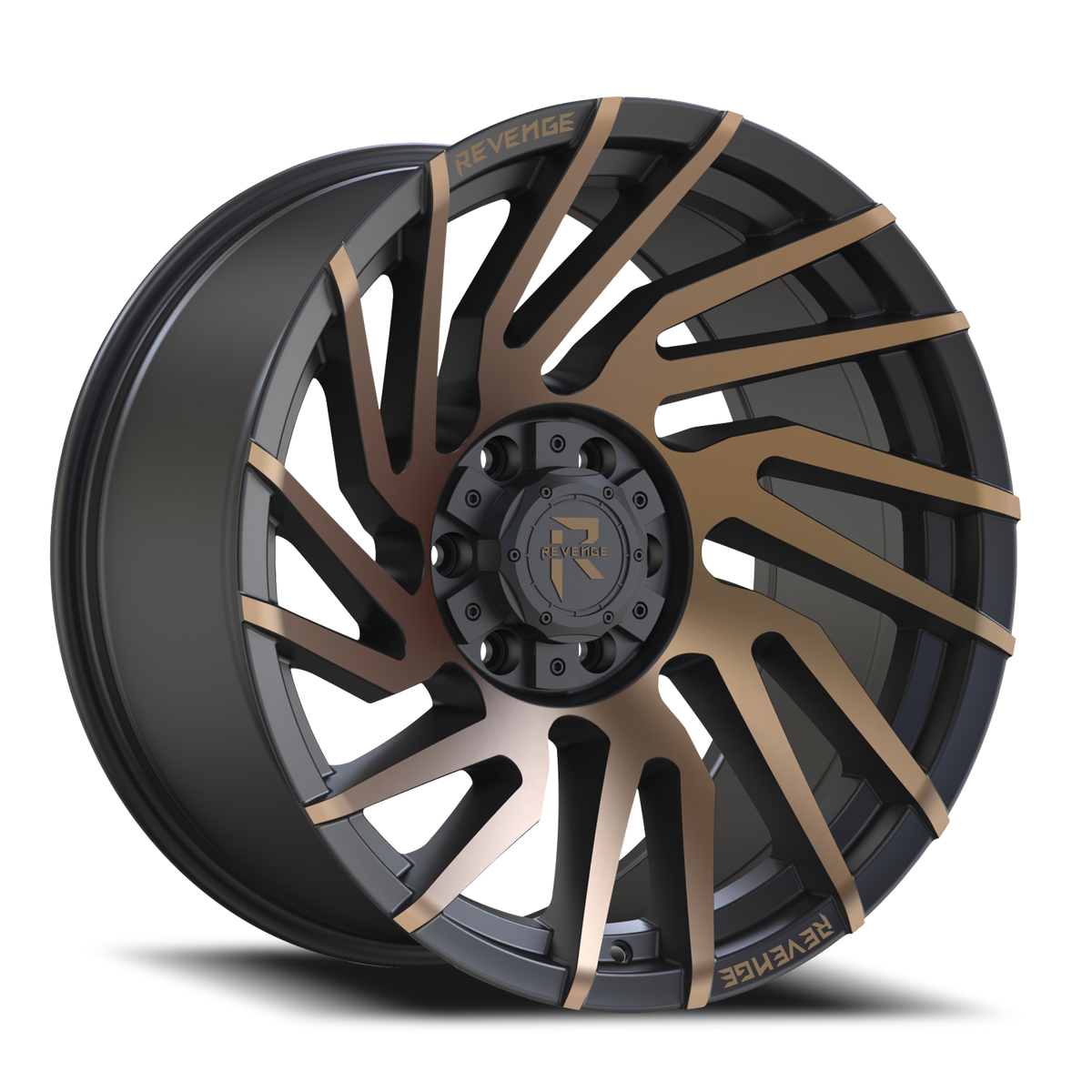 REVENGE OFFROAD RV207 20X10 -19 6X135/6X139.7 SATIN BRONZE BRONZE MACHINED-DOUBLE DARK TINT