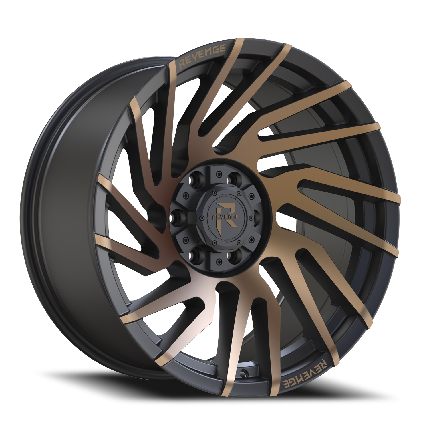 REVENGE OFFROAD RV207 20X9 0 6X135/6X139.7 SATIN BRONZE BRONZE MACHINED-DOUBLE DARK TINT