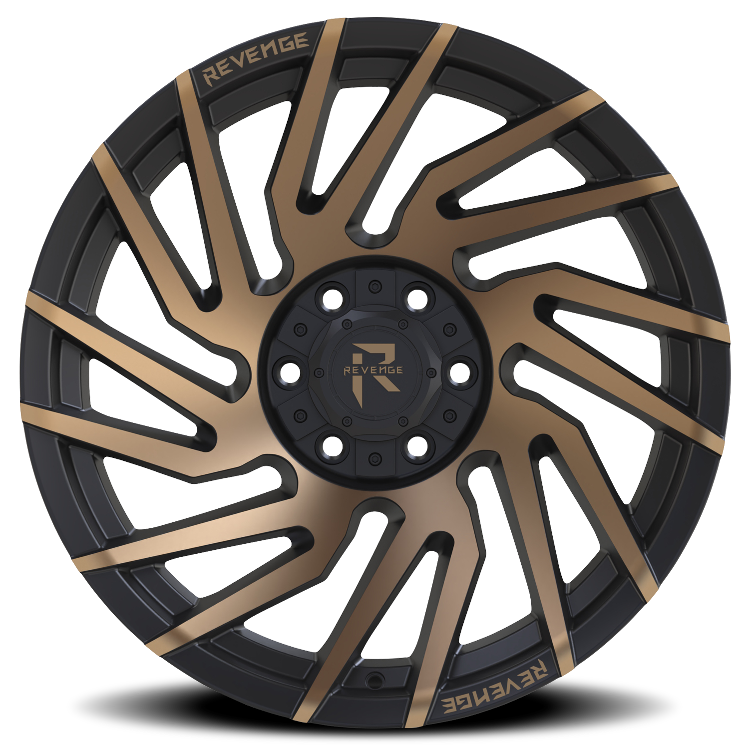 REVENGE OFFROAD RV207 20X9 0 6X135/6X139.7 SATIN BRONZE BRONZE MACHINED-DOUBLE DARK TINT