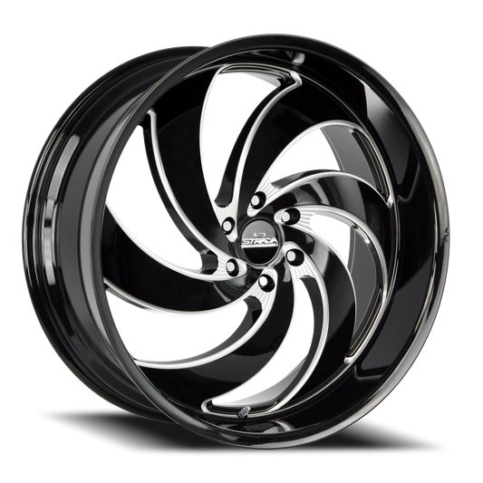 STRADA STREET CLASSICS C06 RETRO 6 26X10 26MM 6X139.7 GLOSS BLACK MILLED | C06663926GBMLSS