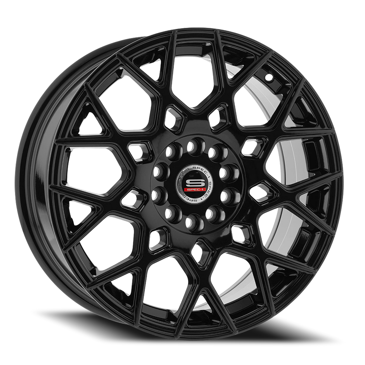 SPEC-1 SP-52 18X8 38 4X100/4X114.3 GLOSS BLACK