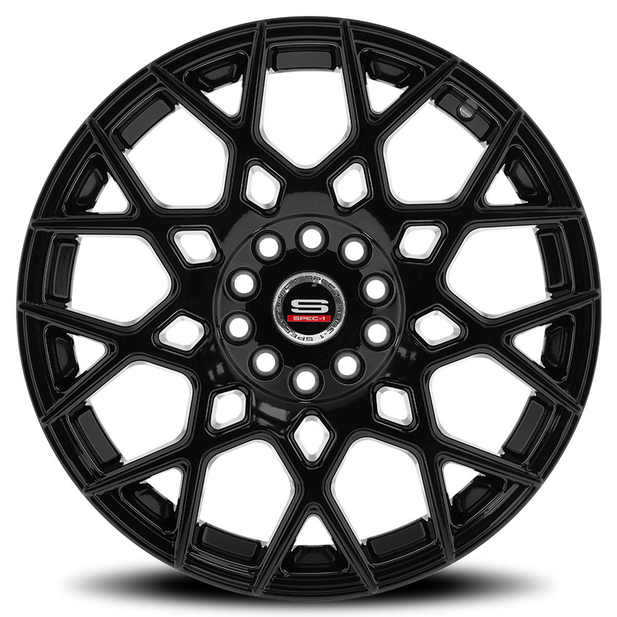 SPEC-1 SP-52 18X8 38 4X100/4X114.3 GLOSS BLACK