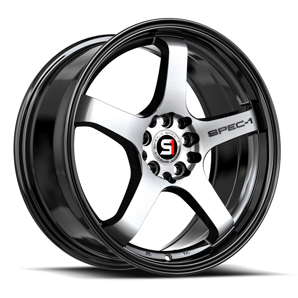 SPEC-1 SPT-31 20X9.0 38 5X114.3/5X120 GLOSS BLACK & MACHINED