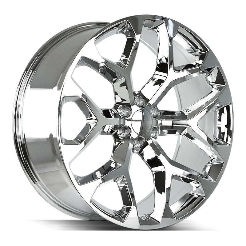 SNOWFLAKE 20x9 +24 6x139.7 CHROME