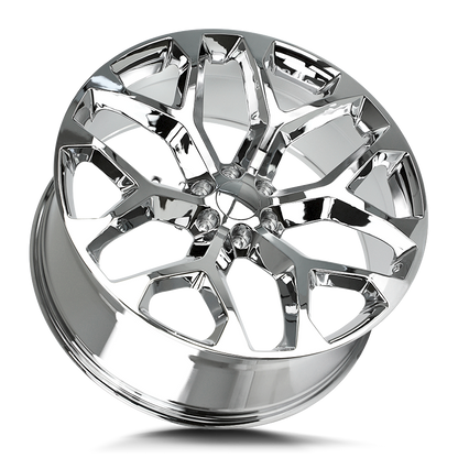 SNOWFLAKE 20x9 +24 6x139.7 CHROME