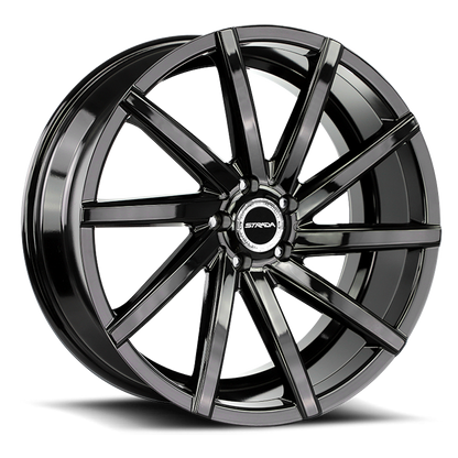 STRADA S41 SEGA 20X8.5 35MM 5X112 ALL GLOSS BLACK | S41051235GB