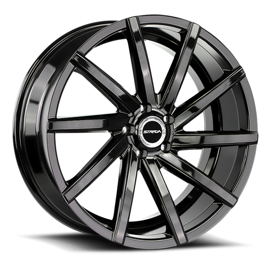 STRADA S41 SEGA 20X8.5 35MM 5X112 ALL GLOSS BLACK | S41051235GB