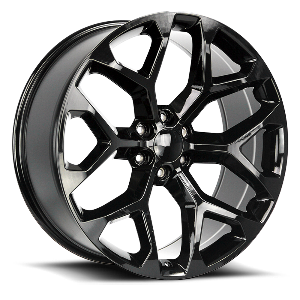 Strada Wheel Replicas Snowflake R176 20x9 24 6x139.7 Gloss Black