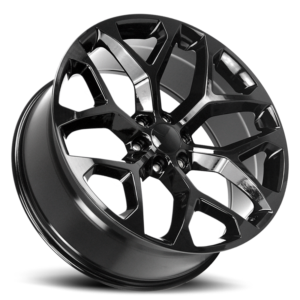 Strada Wheel Replicas Snowflake R176 20x9 24 6x139.7 Gloss Black
