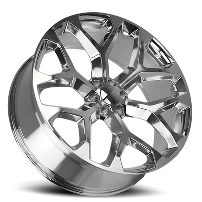 Strada Wheel Replicas Snowflake R176 24x10 31 6x139.7 Polished High Polished