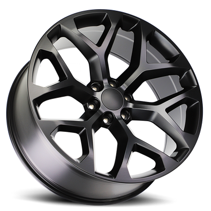 Strada Wheel Replicas Snowflake R176 22x9 31 6x139.7 Flat Black