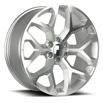 Strada Wheel Replicas Snowflake R176 20x9 24 6x139.7 Silver Machined