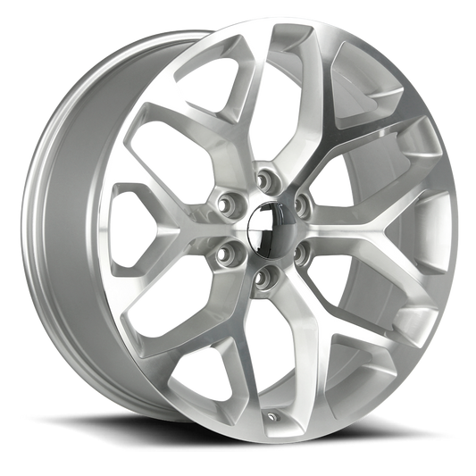 Strada Wheel Replicas Snowflake R176 26x10 31 6x139.7 Silver Machined