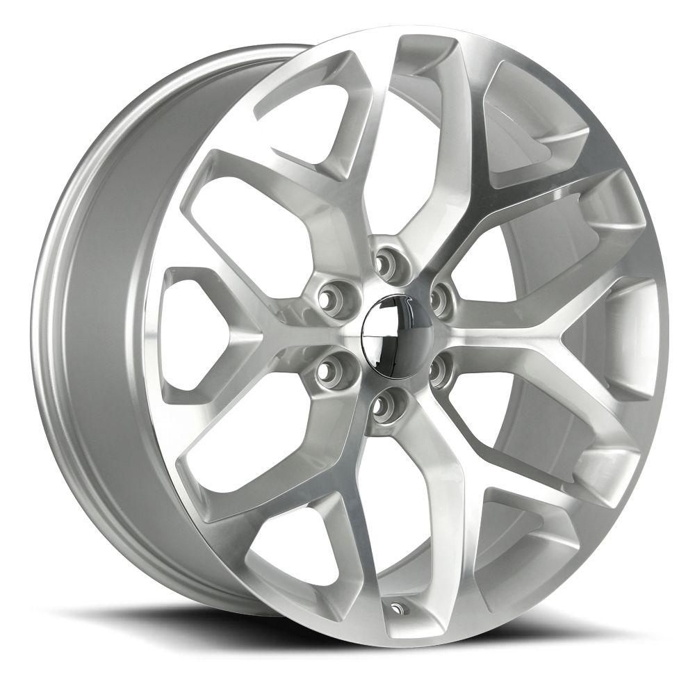Strada Wheel Replicas Snowflake R176 22x9 31 6x139.7 Silver Machined