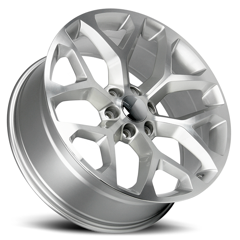 Strada Wheel Replicas Snowflake R176 20x9 24 6x139.7 Silver Machined