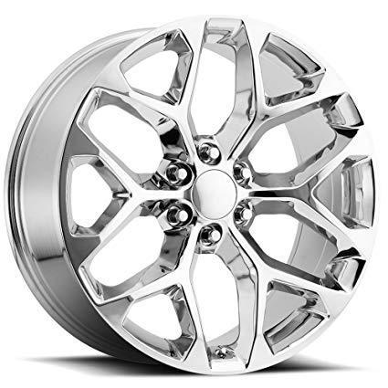 Strada Replicas GM Snowflake Replica 26x10 +31 6x139.5/6x5.5 Chrome R176-663931