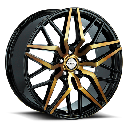 SHIFT H33 SPRING 18X8 35MM 5X114.3 BLACK MACHINED BRONZE | H33851435BMBZ