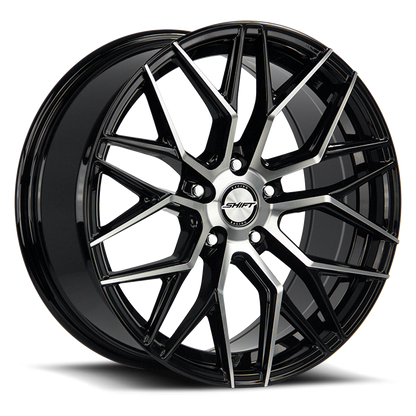 SHIFT H33 SPRING 20X8.5 35MM 5X114.3 GLOSS BLACK MACHINED | H33051435GBM