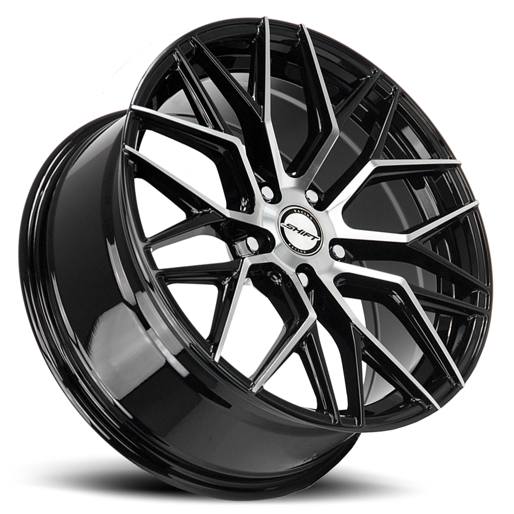 SHIFT H33 SPRING 20X8.5 35MM 5X114.3 GLOSS BLACK MACHINED | H33051435GBM