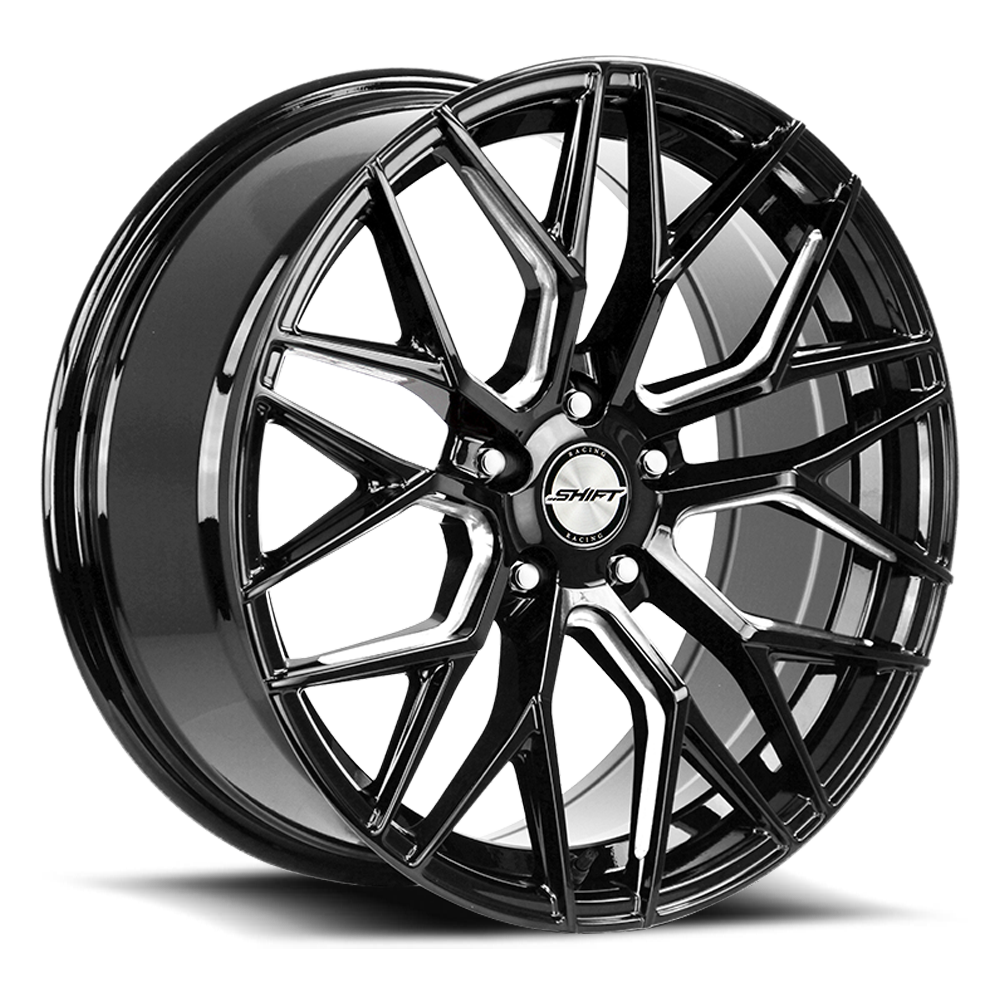 SHIFT H33 SPRING 20X8.5 35MM 5X114.3 GLOSS BLACK MILLED | H33051435GBML