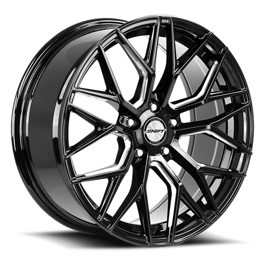 SHIFT H33 SPRING 20X8.5 35MM 5X114.3 GLOSS BLACK MILLED | H33051435GBML