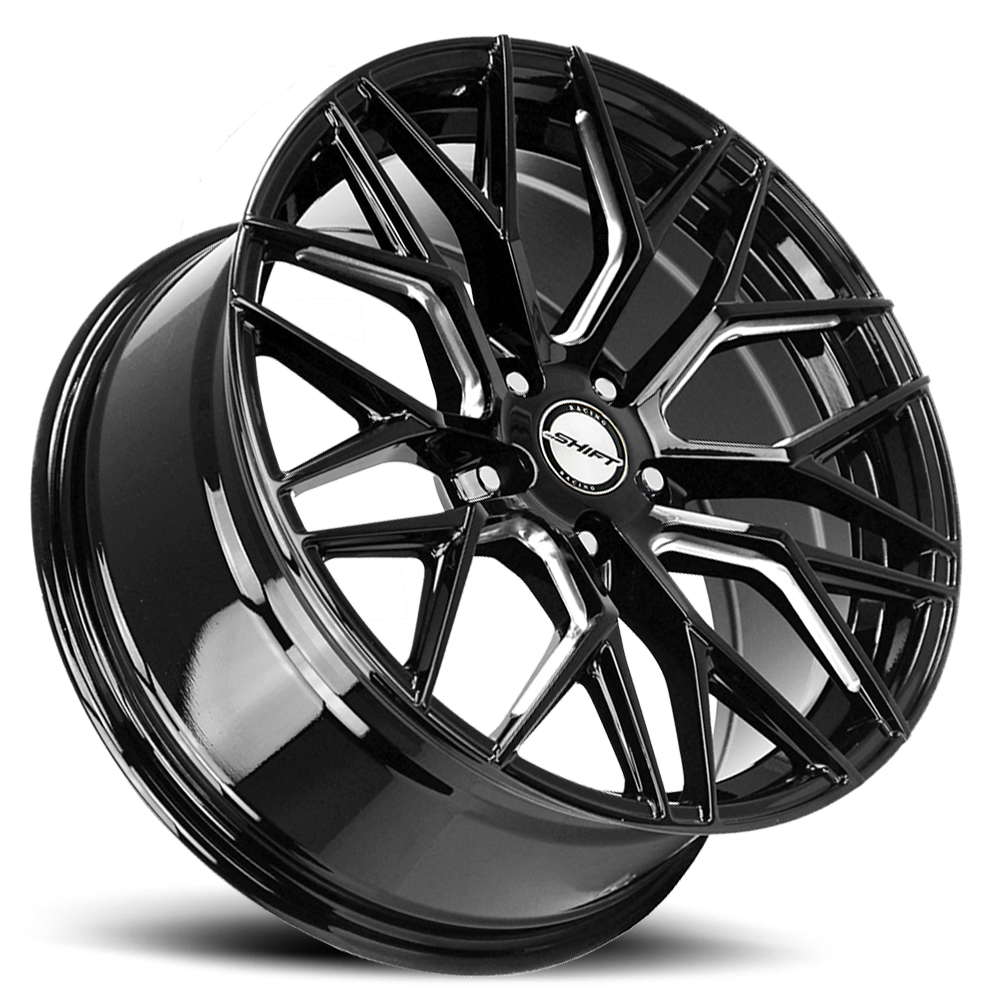 SHIFT H33 SPRING 20X8.5 35MM 5X114.3 GLOSS BLACK MILLED | H33051435GBML