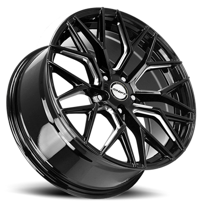 SHIFT H33 SPRING 20X8.5 35MM 5X114.3 GLOSS BLACK MILLED | H33051435GBML
