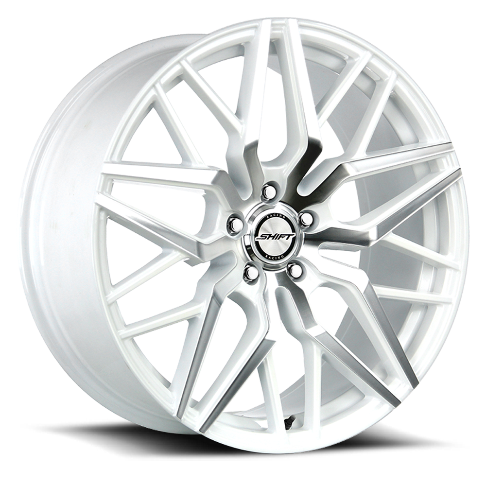 SHIFT H33 SPRING 22X9 35MM 5X114.3 WHITE MACHINED | H33251435WM