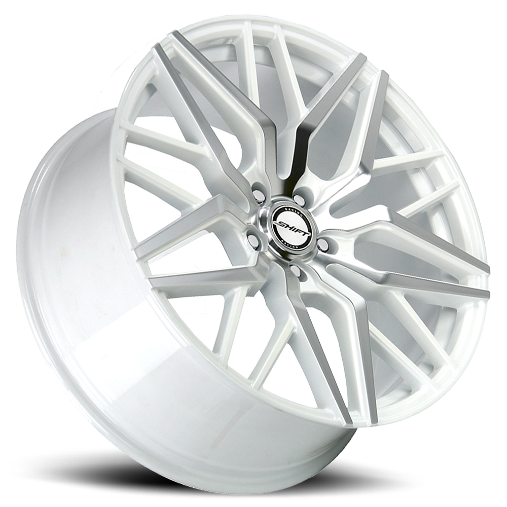 SHIFT H33 SPRING 22X9 35MM 5X114.3 WHITE MACHINED | H33251435WM