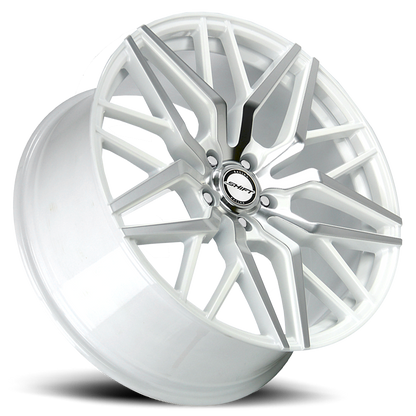 SHIFT H33 SPRING 22X9 35MM 5X114.3 WHITE MACHINED | H33251435WM