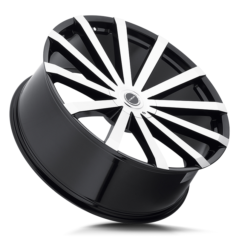 STRADA S50 GABBIA 20X8.5 18MM BLANK GLOSS BLACK MACHINED | S50000018GBM