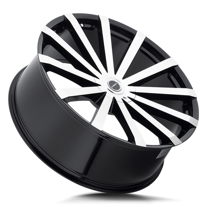 STRADA S50 GABBIA 20X8.5 18MM BLANK GLOSS BLACK MACHINED | S50000018GBM