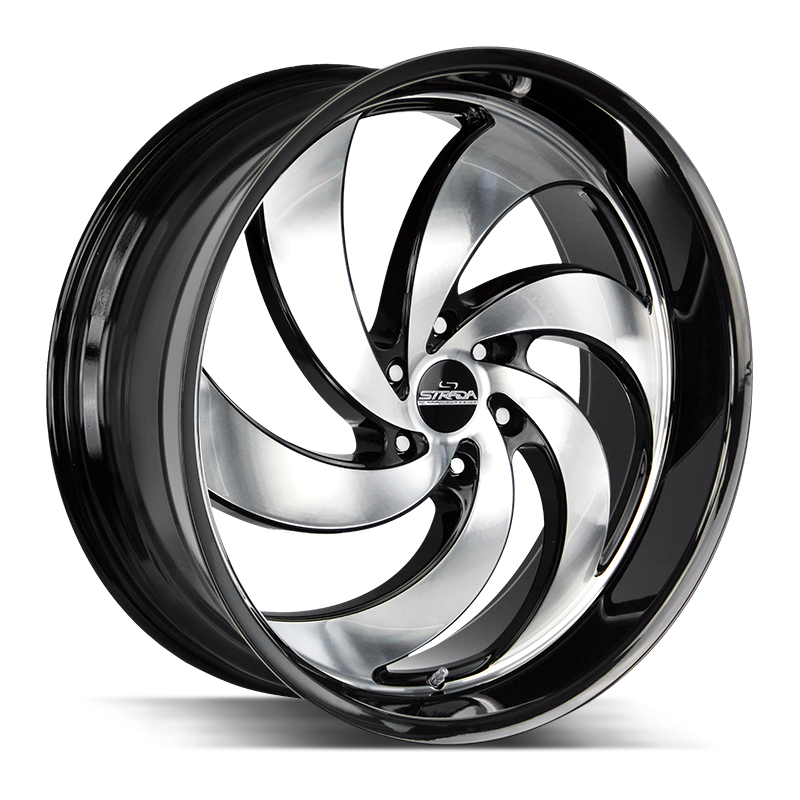 STRADA STREET CLASSICS C06 RETRO 6 24X10 15MM BLANK GLOSS BLACK MACHINED | C06400015GBM