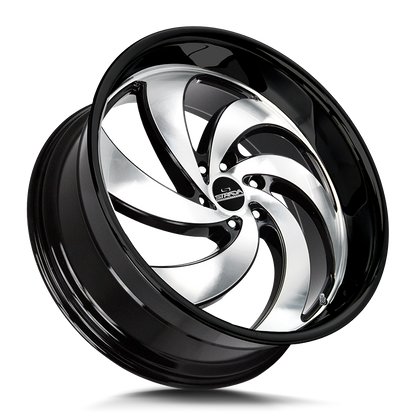 STRADA STREET CLASSICS C06 RETRO 6 24X10 15MM BLANK GLOSS BLACK MACHINED | C06400015GBM