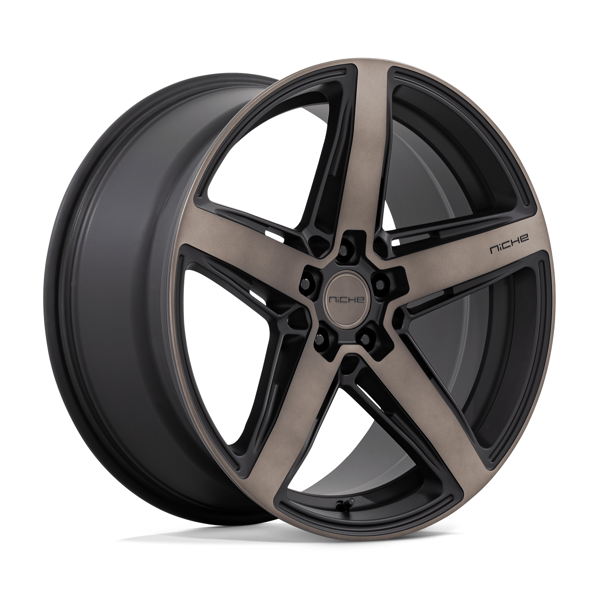 NICHE 1PC M271 TERAMO 20X11 45 5X114.3 MATTE BLACK WITH DOUBLE DARK TINT FACE