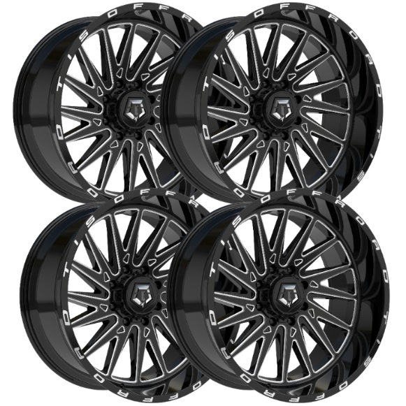 TIS 547BM 20x10 -25 6x139.7 4pcs | Fits RAM 1500 | Free TPMS Sensors or Lug Nuts