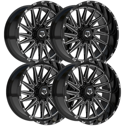 TIS 547BM 20x10 -25 6x139.7 4pcs | Fits RAM 1500 | Free TPMS Sensors or Lug Nuts
