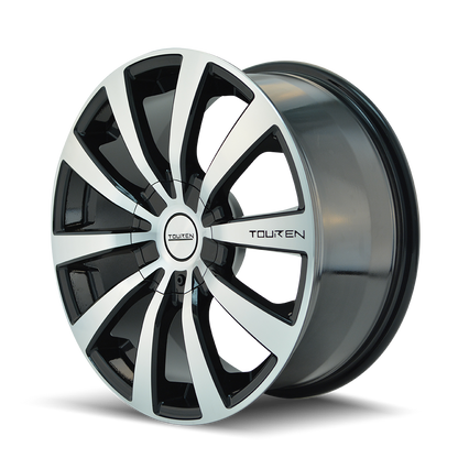 TOUREN TR3 3130 16X7 40MM 5x105/5x114.3 72.62MM BLACK/MACHINED FACE/MACHINED LIP
