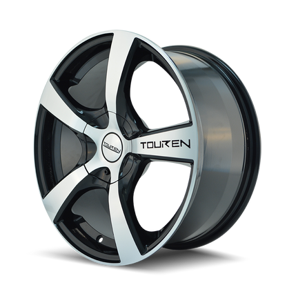 TOUREN TR9 3190 16X7 42MM 5-110/5-115 72.62MM BLACK/MACHINED FACE/MACHINED LIP