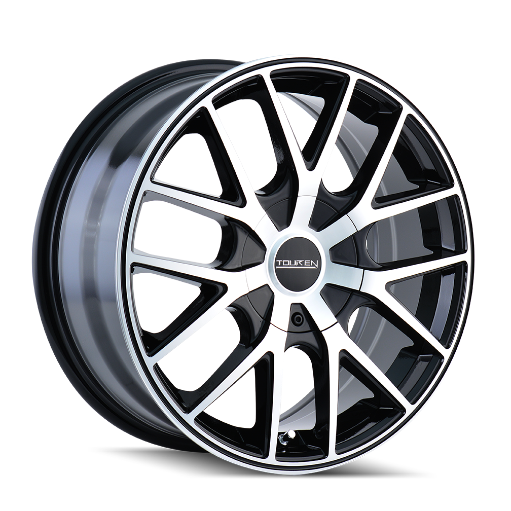 TOUREN TR60 3260 20X8.5 40MM 5-112/5-120 74.1MM BLACK/MACHINED FACE/BLACK RING