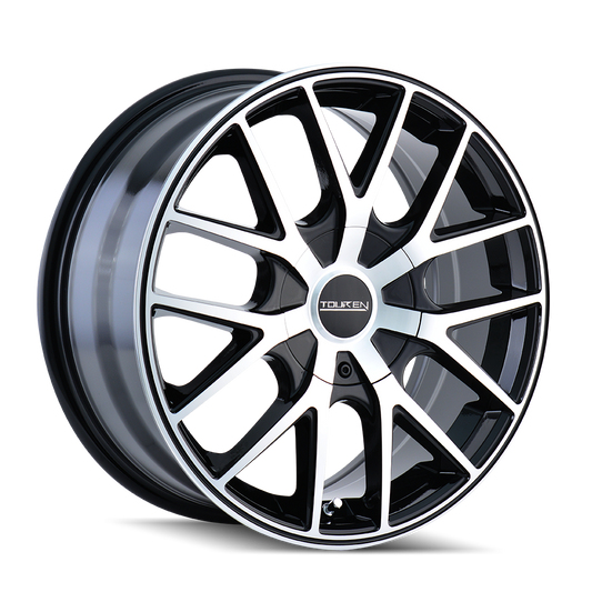 TOUREN TR60 3260 20X8.5 40MM 5-127 71.5MM BLACK/MACHINED FACE/BLACK RING