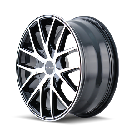 TOUREN TR60 3260 16X7 42MM 5-112/5-120 72.62MM BLACK/MACHINED FACE/BLACK RING