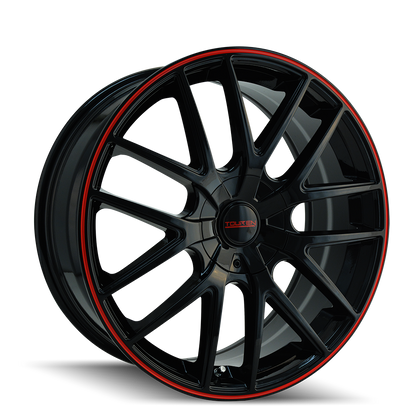 TOUREN TR60 3260 17X7.5 42MM 5-110/5-115 72.62MM BLACK/RED RING