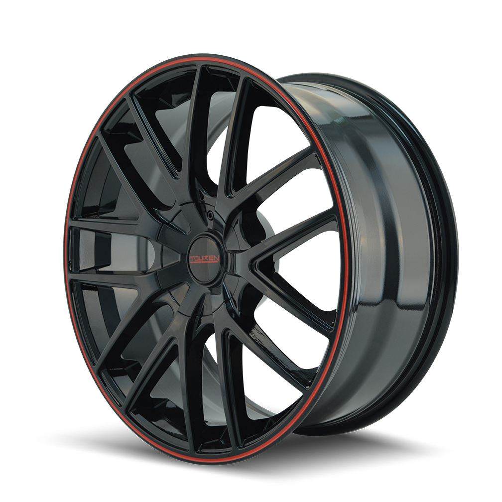 TOUREN TR60 3260 18X8 40MM 5-110/5-115 72.62MM BLACK/RED RING