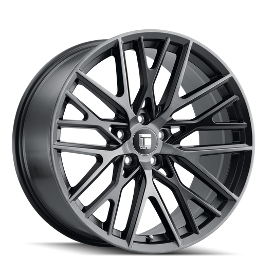 TOUREN TR91 3291 20X10.5 40MM 5x112 66.56MM BRUSHED MATTE BLACK W/DARK TINT