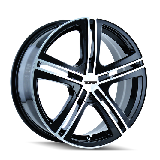 TOUREN TR62 3262 17X7 40MM 4-100/4-114.3 67.1MM BLACK/MACHINED FACE/MACHINED LIP