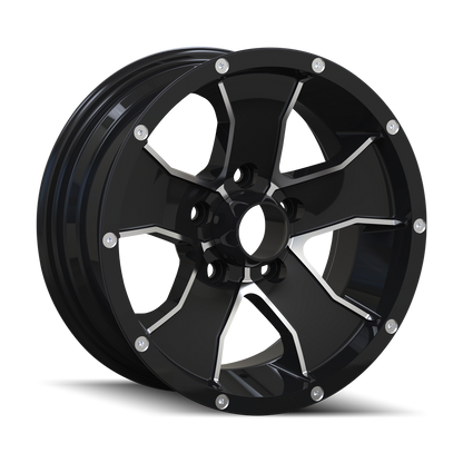 TRAILER 14 14 14X6 0 5x114.3 BLACK/MACHINED FACE